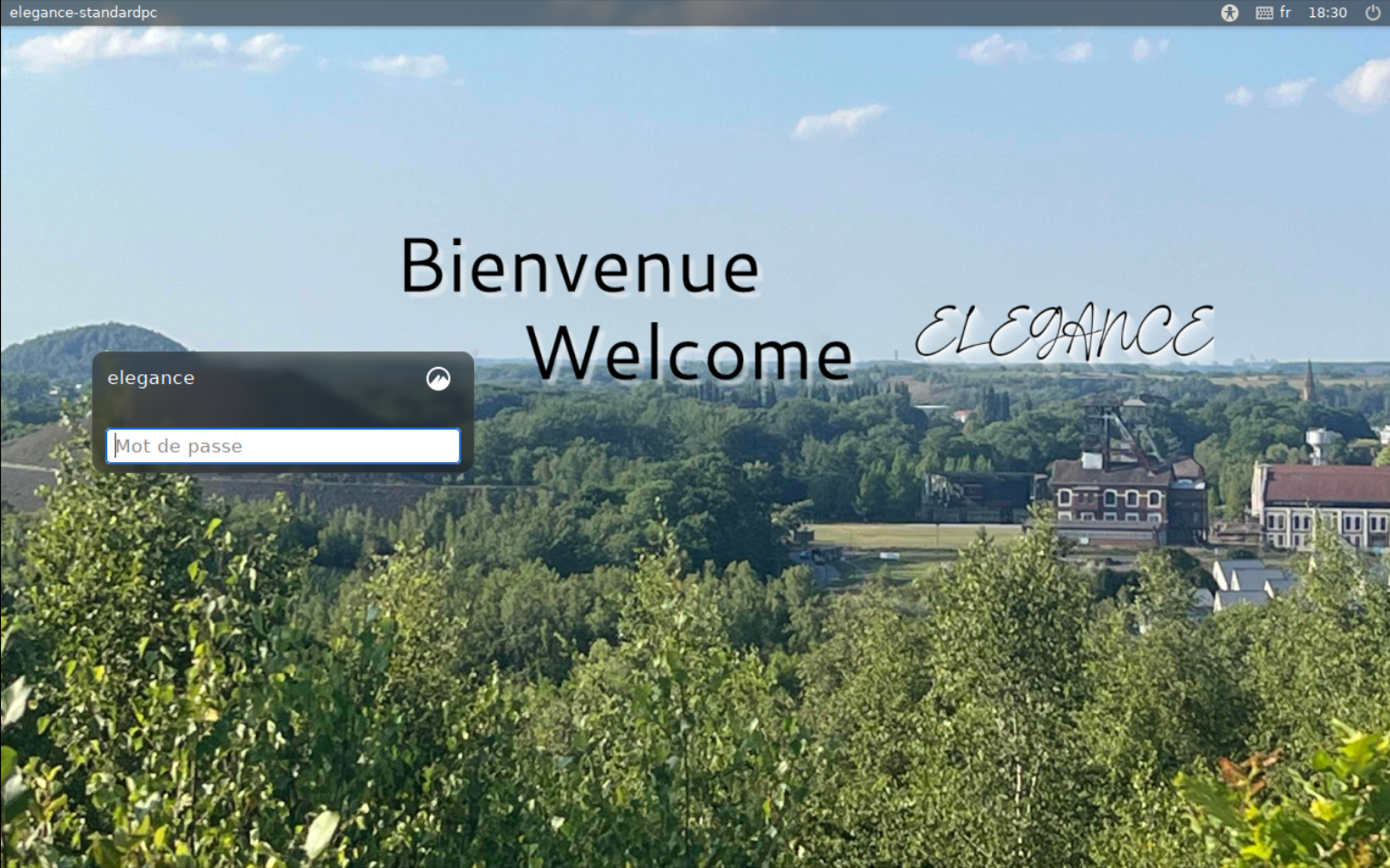 écran de connexion de la version 33