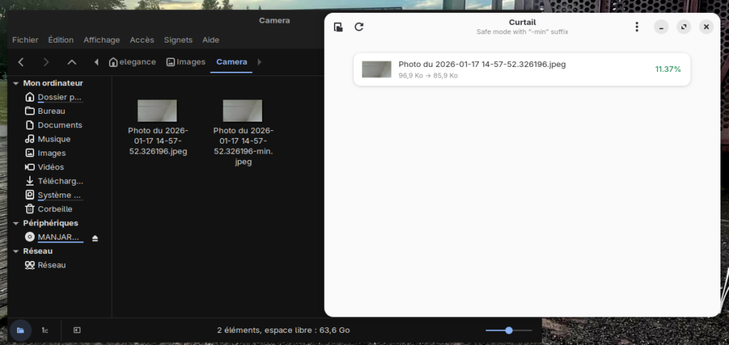 reduire la taille de vos fichiers avec curtail