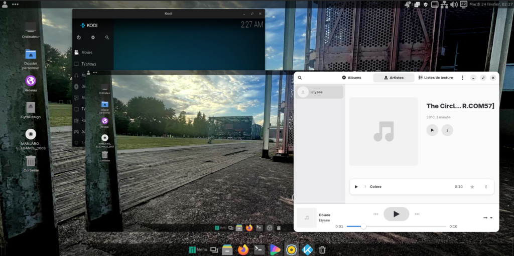 Différents lecteurs multimédias en action.