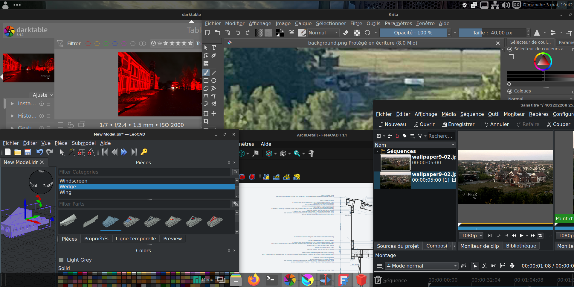 Aperçu D'ELEGANCE 4.2 avec les apps qt6